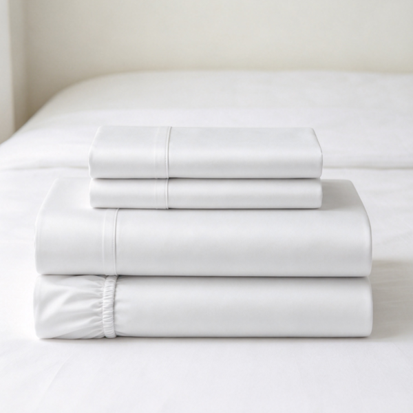 Egyptian Cotton 500TC 4-Piece Sheet Set Silver