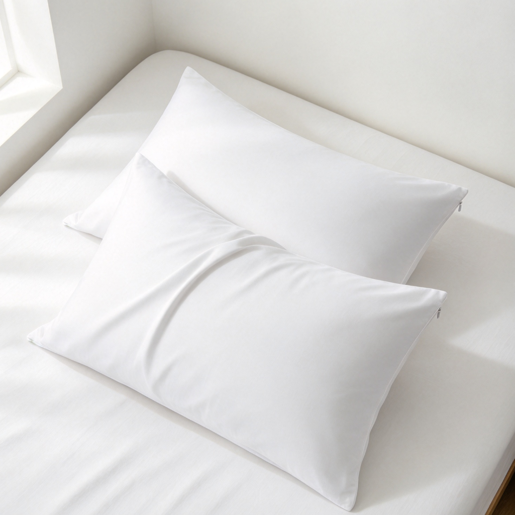 4-Pack Bamboo Viscose Cooling Pillowcases White - Image 2