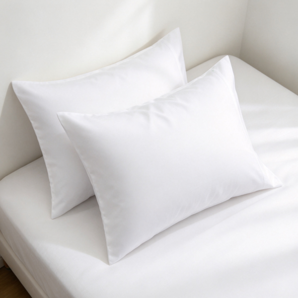 2-Pack Microfiber Pillowcases Bright White