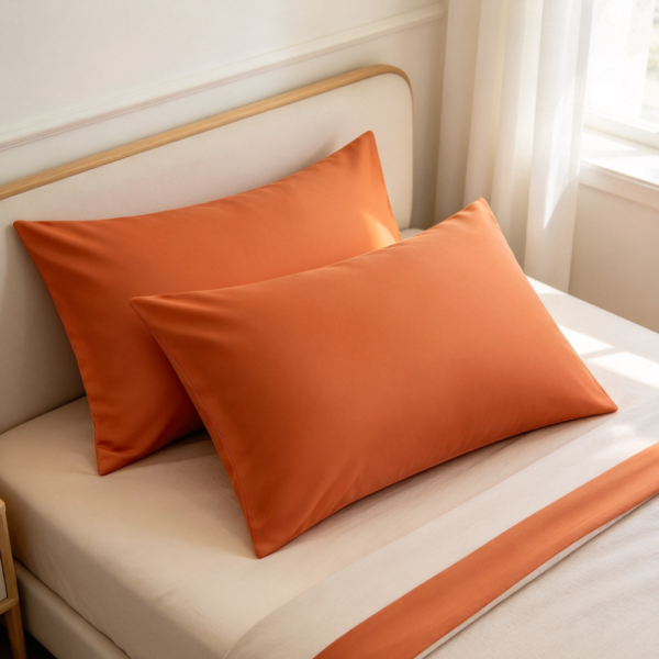 2-Pack Burnt Orange Microfiber Pillowcases